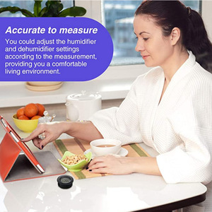 Миниатюрный круглый цифровой термогигрометр для холодильника, морозильной камеры, дома, автомобиля, монитор температуры и влажности для домашних животных - Product Image 5