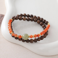 Bracelet en perles de pierre naturelle facettées et intercalaires avec embouts en cuivre et alliage, bracelet en jade tissé à la main pour femmes