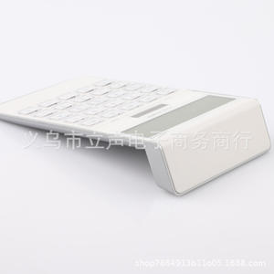 เครื่องคิดเลขพลังงานแสงอาทิตย์สีขาว 10 หลัก รุ่นตั้งโต๊ะสำนักงานแบบพลังงานคู่ 8009 พร้อมพิมพ์โลโก้ - Product Image 4