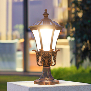 Outdoor Solar Pillar <b>Light</b> Bronze Frame Acrylic <b>Shade</b> Warm <b>White</b> LED 2700K 500 Lumens Dimmable IP65 No Assembly Required - Product Image 6