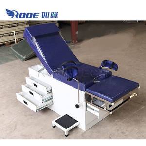 Lit de consultation gynécologique pliable et portable A-S106A avec 3 grands tiroirs - Product Image 2