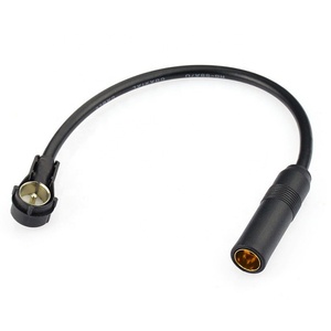 <span class=keywords><strong>Adaptateur</strong></span> d'<span class=keywords><strong>antenne</strong></span> de câble de conversion <span class=keywords><strong>DIN</strong></span> <span class=keywords><strong>ISO</strong></span> durable de 30cm en fil noir Accessoire d'<span class=keywords><strong>antenne</strong></span> d'<span class=keywords><strong>autoradio</strong></span> facile à utiliser avec extensions - Product Image 1