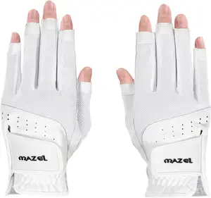 开指设计透气运动女手套OEM网眼面料改进握把系统高尔夫手套