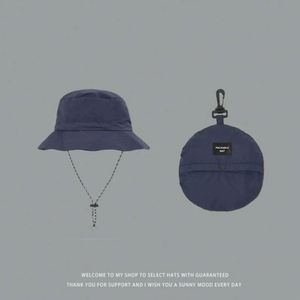 Sombrero de Pescador Reversible Impermeable para Verano con Bolsillo, Sombrero de Pescador Plegable al por Mayor con Cordón - Product Image 5