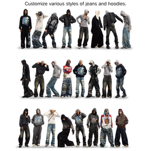 Custom <strong>Men's</strong> Print <strong>Jeans</strong> Baggy Denim Streetwear Graphic All Over Printing Straight-leg Hip Hop Vintage <strong>Printed</strong> <strong>Jeans</strong> <strong>Men</strong> - Product Image 4