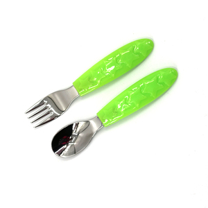 <span class=keywords><strong>Numnum</strong></span> Bébé Cuillères Ensemble 2pc Boîte En Plastique Emballage En Acier Inoxydable Bébé <span class=keywords><strong>Cuillère</strong></span> et Fourchette Ensemble - Product Image 4