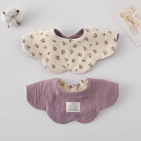 Bavoir Réversible pour Animaux de Compagnie 100% Coton Style Coréen Anti-Léchage Bandana pour Chien et Chat Vêtements et Accessoires pour Animaux