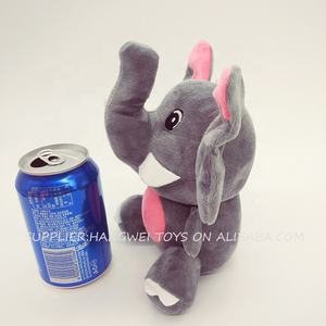 Adorable Peluche de Elefante Personalizado Súper Suave de 17-20 cm, Animal de Peluche Relleno de Algodón PP, 2 Colores, Personalización ODM, Bolsa sin Relleno para Niños - Product Image 4