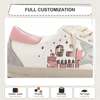 Birotzxiues – baskets basses Off White Silver Star pour femmes, chaussures décontractées à lacets, logo personnalisé, taille européenne 36-44
