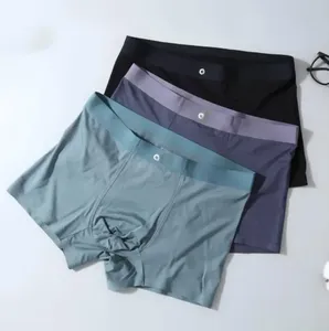 Productos para Dropshipping 2026: Ropa Interior Masculina de Lujo de Alta Calidad, Calzoncillos Boxer con Diseño de Letras Impresas, para Uso Diario Informal - Product Image 3