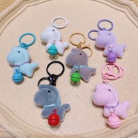 Porte-clés en peluche cheval floqué mignon en gros, pendentif créatif pour sac, ornement de sac à dos, cadeau