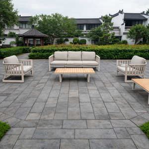 Sofá de Aluminio para Patio o Balcón, Ideal para Terraza, Fácil de Montar, Sofá <span class=keywords><strong>en</strong></span> Forma de L para Exteriores - Product Image 2