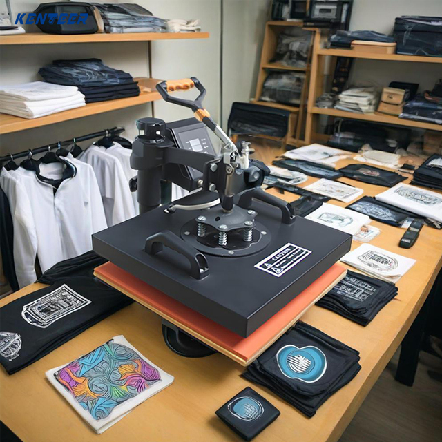 Hot Sell Manual Flatbed Sublimation T-shirt Plain Craft Express Heat Press Machine 38X38CM 8 in 1 Heat Press Machine 15*15