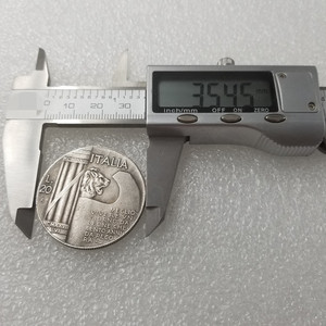 Riproduzione Moneta Antica d'Italia <span class=keywords><strong>20</strong></span> <span class=keywords><strong>Lire</strong></span> 1928 Vittorio Emanuele III KM 70 10º Anniversario Moneta in Rame - Product Image 3