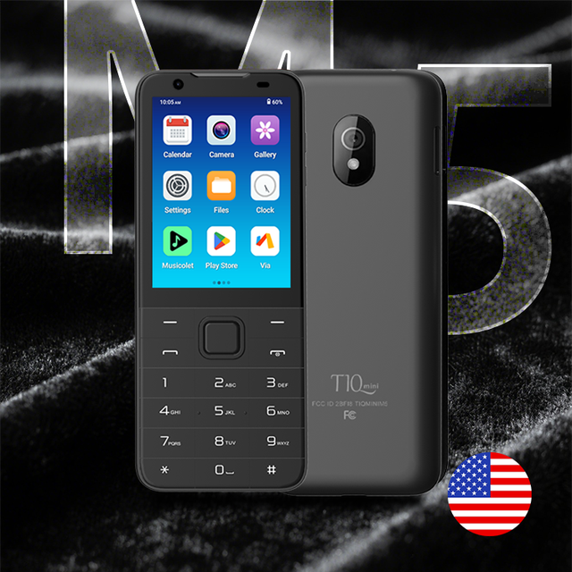 US Version 4G TIQ Mini M5 Smartphone Android 13 Dual SIM Dual Standby Support Android Auto Small Size Mobile Phone