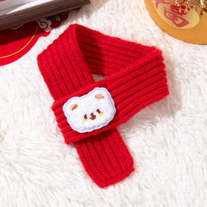 Bufanda para perro, bufanda para gato, estilo otoño/invierno, Bichón Frisé, oso de peluche, babero de Año Nuevo/Navidad, lindo, cálido, decorativo. - Product Image 4