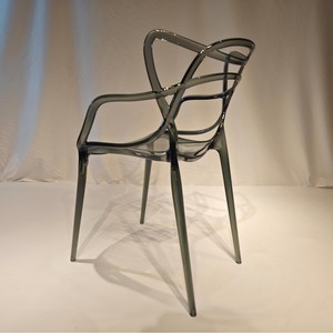 Ghế ăn lưng hình tai mèo bằng nhựa trong suốt Ghế bành giải trí hiện đại và đơn giản dành cho nhà hàng & tiệc chiêu đãi - Product Image 6