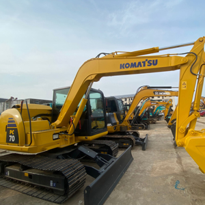 Mini-excavatrice Komatsu PC70 d'occasion de haute qualité, excavatrice sur chenilles de 7 tonnes à vendre - Product Image 1