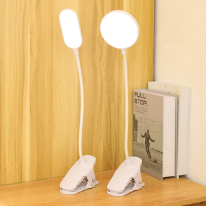 Schreibtischlampe mit 20 LEDs, 360° Flexibler Schwanenhals, Kabellose Leselampe, Augenschonende USB-Klemmleuchte, Nachtlicht für Zuhause, Büro, Wohnheim, Studierzimmer - Product Image 2