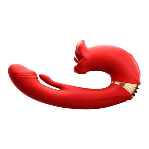 Nouveau plaisir sexuel oral Orgasme Langue léchant Balançoire Claque Puissant Dildo vibrant pour femmes - Product Image 1