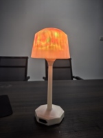 Lampe de bureau sans fil LED, lampe de chevet, 3 températures de couleur, 16 variations de couleur, à intensité variable, veilleuse Aurora, lampe de chambre