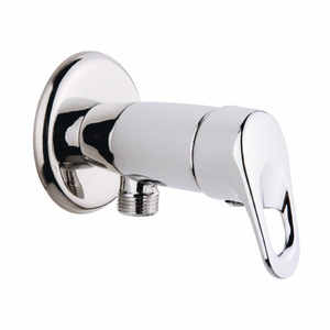 Grifo de Ángulo Moderno de Latón sin Plomo, Antirrayas, Monomando, para Baño, Montaje en Cubierta, Pulido, 2 Años de Garantía - Product Image 2