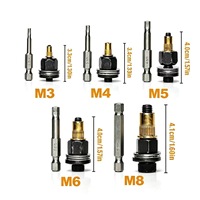 Kit de 310 écrous à riveter avec outil manuel, jeu d'écrous à insertion M3-M8 pour réparation automobile