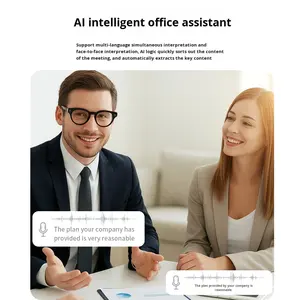 Gafas Inteligentes con IA, Cámara 1080P, Grabación <span class=keywords><strong>de</strong></span> Fotos y Vídeos, Traducción, Llamadas, Control Táctil, Marco <span class=keywords><strong>de</strong></span> PC Ultra Resistente, Negro, IP64 - Product Image 5