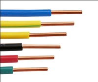 JZD VDE 450/750V Clasificación para Instalaciones Eléctricas y Herramientas Eléctricas Cable de Cobre Sólido con Aislamiento de PVC, Cable de Cobre de 21/V