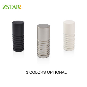 ZSTARR decorazione per doppia finestra argento opaco materiale metallico resistente intelligente uso domestico accessori aste per tenda pali con anelli in ottone - Product Image 4