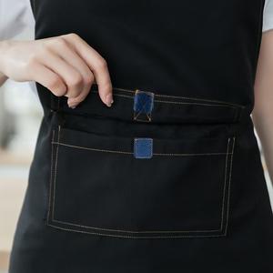 Multiple Pockets Restaurant Working <b>Aprons</b> Waiter Uniforms Chef Cooking <b>Aprons</b> <b>Waterproof</b> - Product Image 6