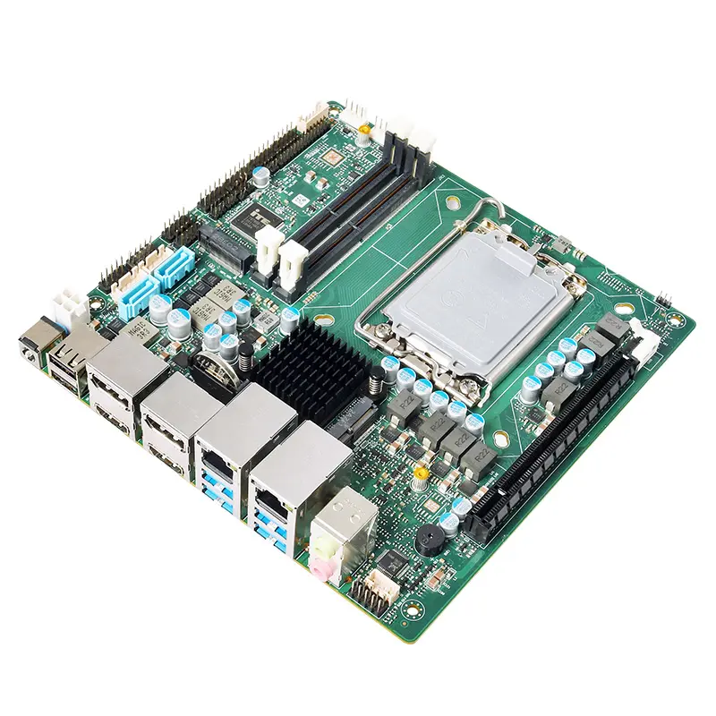 피에시아 미니 ITX 마더보드 H610 Q670 12 세대 LGA 1700 DDR5 64GB LVDS X86 2 LAN 임베디드 리눅스 산업용 컴퓨터 메인 보드
