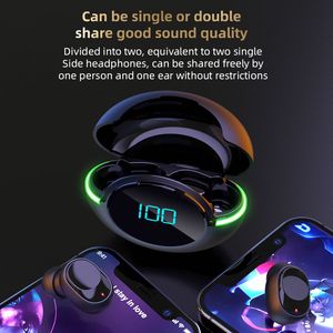 Y80 Led Light Hifi True <b>Wireless</b> Stereo Headphone Sport Earphone Headset Mini V5.0 <b>Wireless</b> Earbuds With <b>Mic</b> - Product Image 4