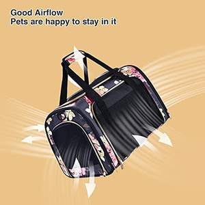 JW PET köpek taşıyıcı orta köpekler, kedi taşıyıcı çanta, köpek seyahat taşıyıcısı büyük kedi taşıyıcı açık yürüyüş - Product Image 4