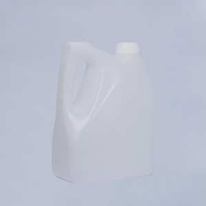 Bidon en plastique HDPE blanc de 4 L, conception à ouverture facile, bouchon à vis, forme carrée, pour essence, huile moteur - Product Image 5