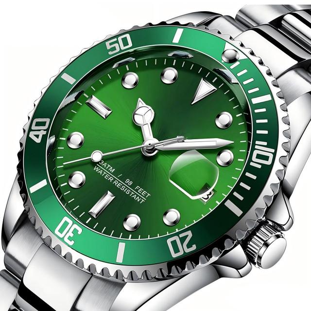YitiaoYu SN159 Fully Automatic Mechanical Watch Green Fashion Trend Sports Stainless Steel Pointer 30M Water Resistant 20mm Dial