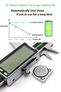 Produttori di marcatura di strumenti di misurazione Hander sinistro calibro a corsoio a sinistra elettronico digitale a ganasce lunghe - Product Image 4