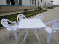 Fabricants de table de restaurant en plastique pour l'extérieur mariage table de fête en plastique pour le camping