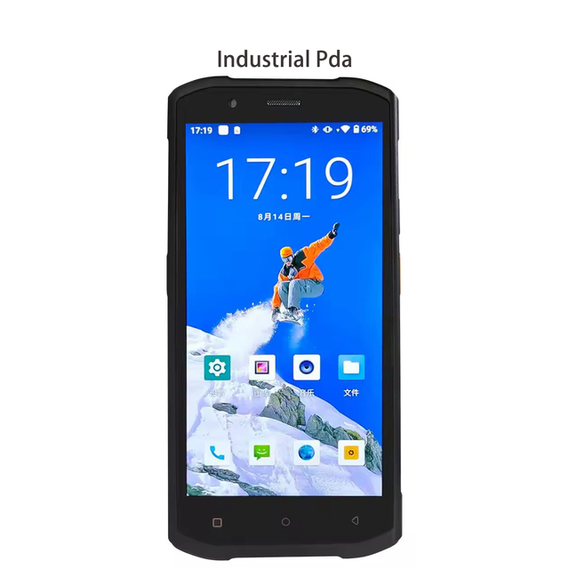 Full Screen 5.5Inch Android 11.0 Industrial 2D Barcode Scanner Rugged Handheld Terminal PDAs for Warehouses Inventory in Stock