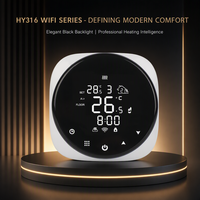 Thermostat WiFi Tuya HYSEN DIY HY316 avec écran tactile LCD pour système de chauffage par le sol, chaudière électrique/eau/gaz