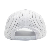 Gorra de Béisbol Personalizada de 5 Paneles con Parche de PVC, Protección Solar, Visera Curva, Corte Láser, Perforada, Cierre a Presión, Gorra de Golf