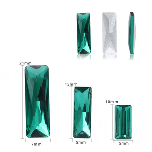 Diamantes de vidrio rectos, largos y de forma irregular para ropa, fundas de teléfonos móviles, porta perfumes, equipaje, accesorios de bricolaje - Product Image 3