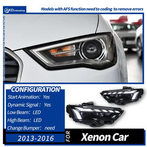 Feux de jour et clignotants avant compatibles Audi A3 8V CG 13-20, lentille LED RS3/RS5, pièce 888, état neuf - Product Image 4