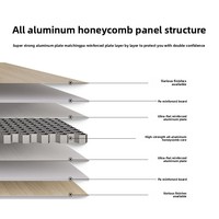 Panneaux en nid d'abeille entièrement en aluminium, résistants au feu, insonorisants, isolants thermiquement, revêtements muraux, panneaux de plafond