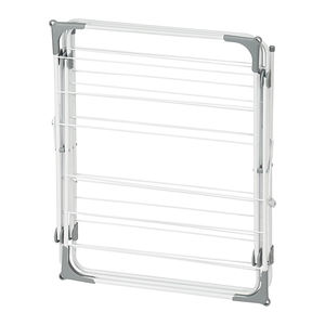 Portable grand métal pliable mobile <span class=keywords><strong>sèche</strong></span>-vêtements debout pliable blanchisserie vêtements étendoir support - Product Image 6