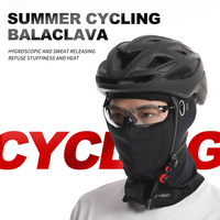Logotipo personalizado COOLMAX tela cara completa pasamontañas máscara Anti-UV al aire libre capucha táctica para deportes gorra transpirable