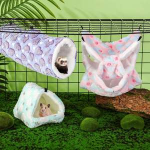 Nido Cálido para Pájaros, Hamaca de Felpa Suave para Mascotas, Cueva Colgante para Loros, Hámsteres, Chinchillas, Ardillas, Casa para Mascotas - Product Image 5
