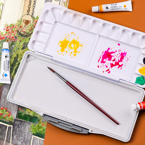 XinyiArt <span class=keywords><strong>Palette</strong></span> à aquarelle pliable hermétique à 18 puits avec couvercle, <span class=keywords><strong>palette</strong></span> à <span class=keywords><strong>gouache</strong></span>, plateau à peinture pliable pour artiste - Product Image 6