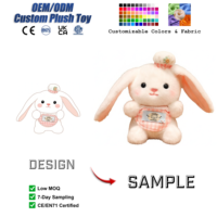 Individueller Niedlicher Hasen-Plüsch-Schlüsselanhänger Kawaii Stofftier Anpassbare Plüschfiguren Mini-Plüschtiere Feiertagsgeschenke Großhandel OEM ODM
