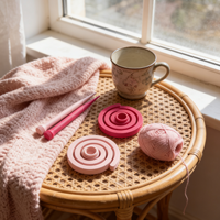Nouveau Kit de Tricot Atmosphérique aux Couleurs Macaron, Outils Créatifs pour Fil en Bobine, Impression 3D Jiangsu 12+ ans
